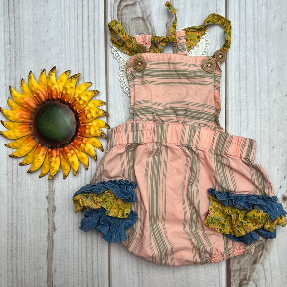 Matilda Jane x Joanna Gaines Baby Girl Lace Romper‎ Size 12-18M - Picture 1 of 2